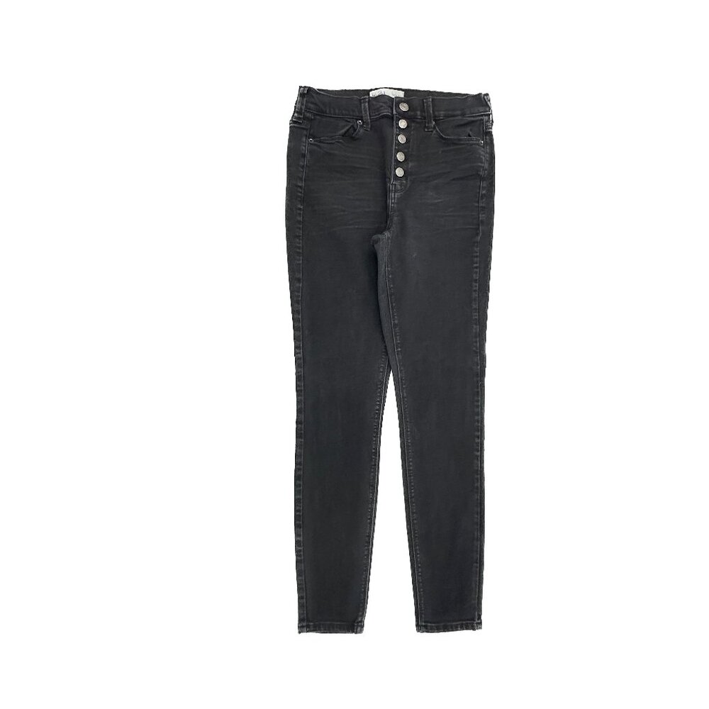 Mudd Button Fly High Rise Jegging Women's size 7 Black Denim Jeans